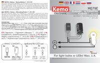 Blinker Wechselblinker 7-24V DC 1A LEDs und Glühlämpchen Bausatz M079E Kemo S102