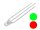 DUO LED 3mm Bi-Color rot / grün klar 3-pin gemeinsame Anode Signal 20 Stück S684