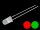 Duo LED 5mm Bi-Color rot / grün diffus 2 Pins für Signale LEDs 20 Stück S496