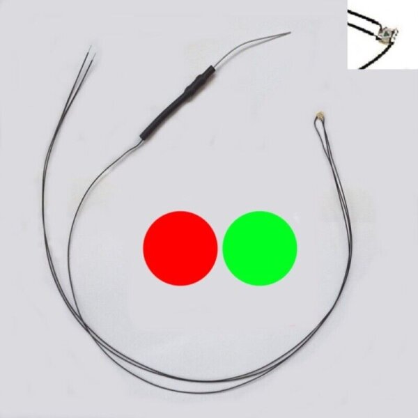 DUO LED SMD 0605 grün / rot mit Kabel digital für Signale bicolor 10 Stück S088
