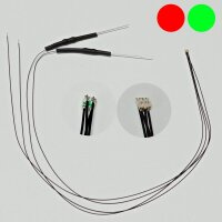DUO LED SMD 0605 grün / rot mit Kabel für Signale Rückmeldung LEDs 10 Stück S071