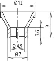 Flutlichtstrahler Bau- Fassadenstrahler Scheinwerfer weiß 12-19V Ø 12mm S696