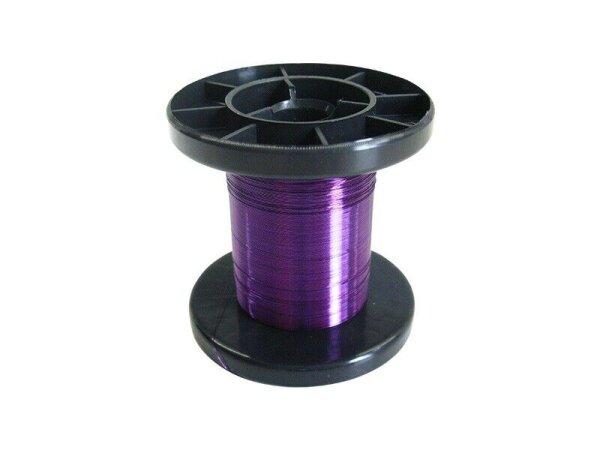 Kupferlackdraht Lackdraht 0,15mm CU-Draht 100 Meter auf Spule 7 Farben AUSWAHL lila / violett