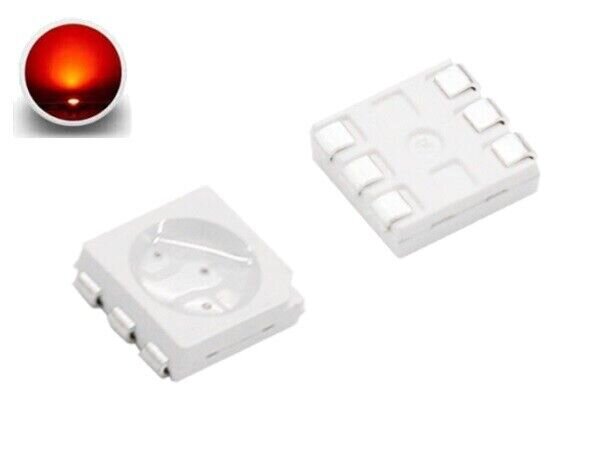 LED 5050 PLCC-6 SMD LEDs 10 20 50 100 Stück Set und 9 Farben AUSWAHL Orange 20 Stück