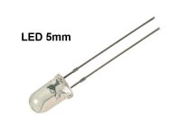 LED 5mm klar LEDs 10, 20, 50 oder 100 Stück oder Set 8 Farben zur AUSWAHL