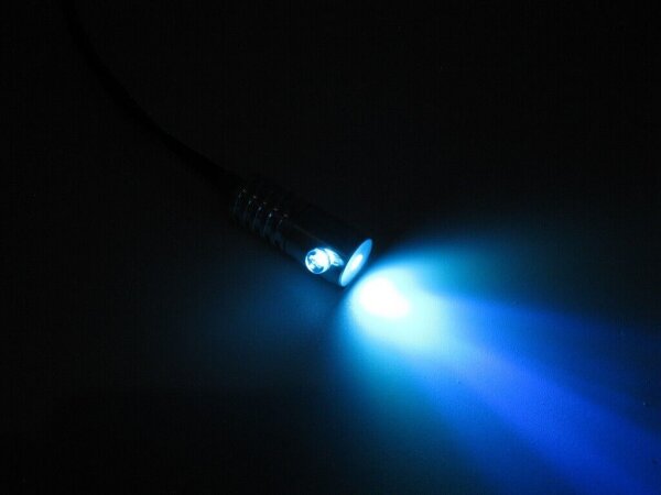 LED Adapter für Lichtwellenleiter Lichtleiter LWL Lichtfaser mit LED 12V Hellblau