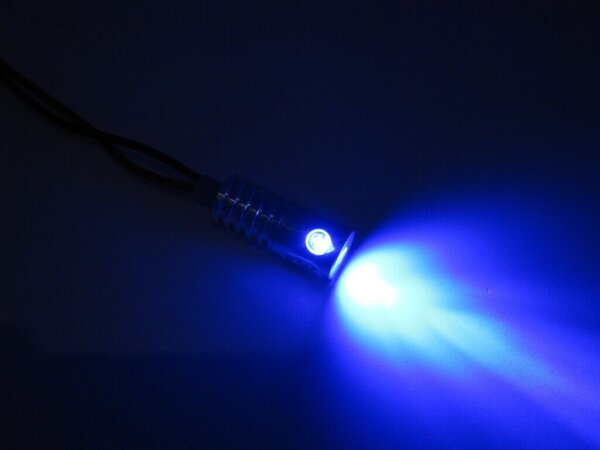 LED Adapter für Lichtwellenleiter Lichtleiter LWL Lichtfaser mit LED 12V Dunkelblau
