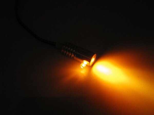 LED Adapter für Lichtwellenleiter Lichtleiter LWL Lichtfaser mit LED 12V Gelb