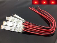 LED Beleuchtung rot mit Kabel 8-16V Kirmes Disco...