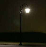 LED Straßenlampen H0 TT Parkleuchten 6,5cm nostalgisch Lampen Set 10 Stück S105