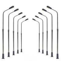 LED Straßenlampen N TT Peitschenleuchten weiß 1-flammig 4-6cm Set 10 Stück W30