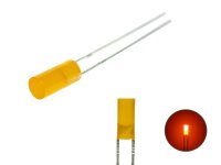 LED Zylinder 3mm diffus zylindrisch Flat Top LEDs 10 20...