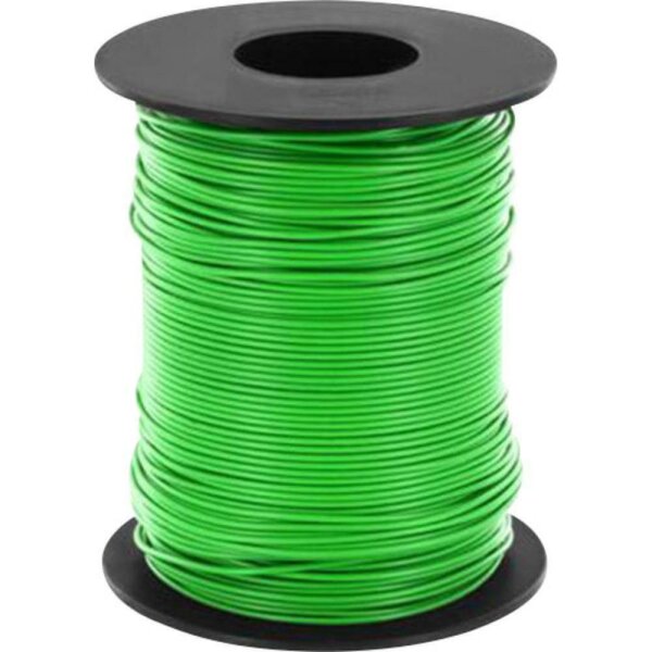 Litze Kabel 0,14mm² LIY Kupferschaltlitze 100 Meter auf Spule 10 Farben Auswahl Grün