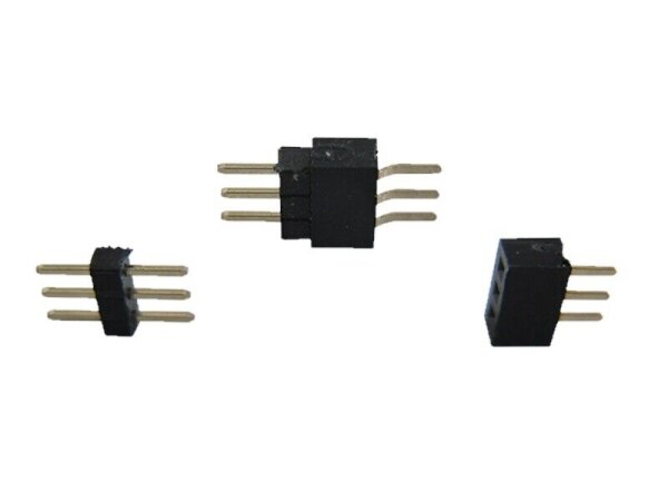 Micro Steckverbinder RM 1.0 2- 3- 4- 5- 6-polig Stecker + Buchse je 10 Stück 3-polig