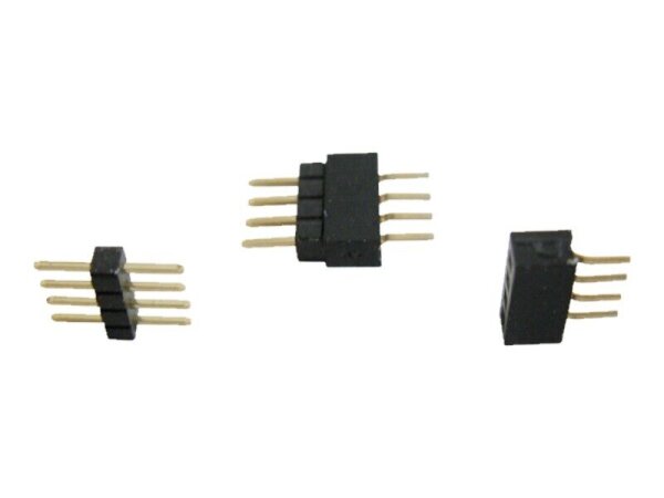 Micro Steckverbinder RM 1.0 2- 3- 4- 5- 6-polig Stecker + Buchse je 10 Stück 4-polig