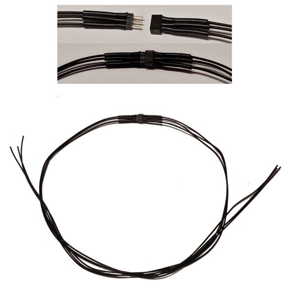 Micro Steckverbinder RM 1.0 2- 3- 4-polig mit Kabel Stecker + Buchse je 10 Stück 3-polig