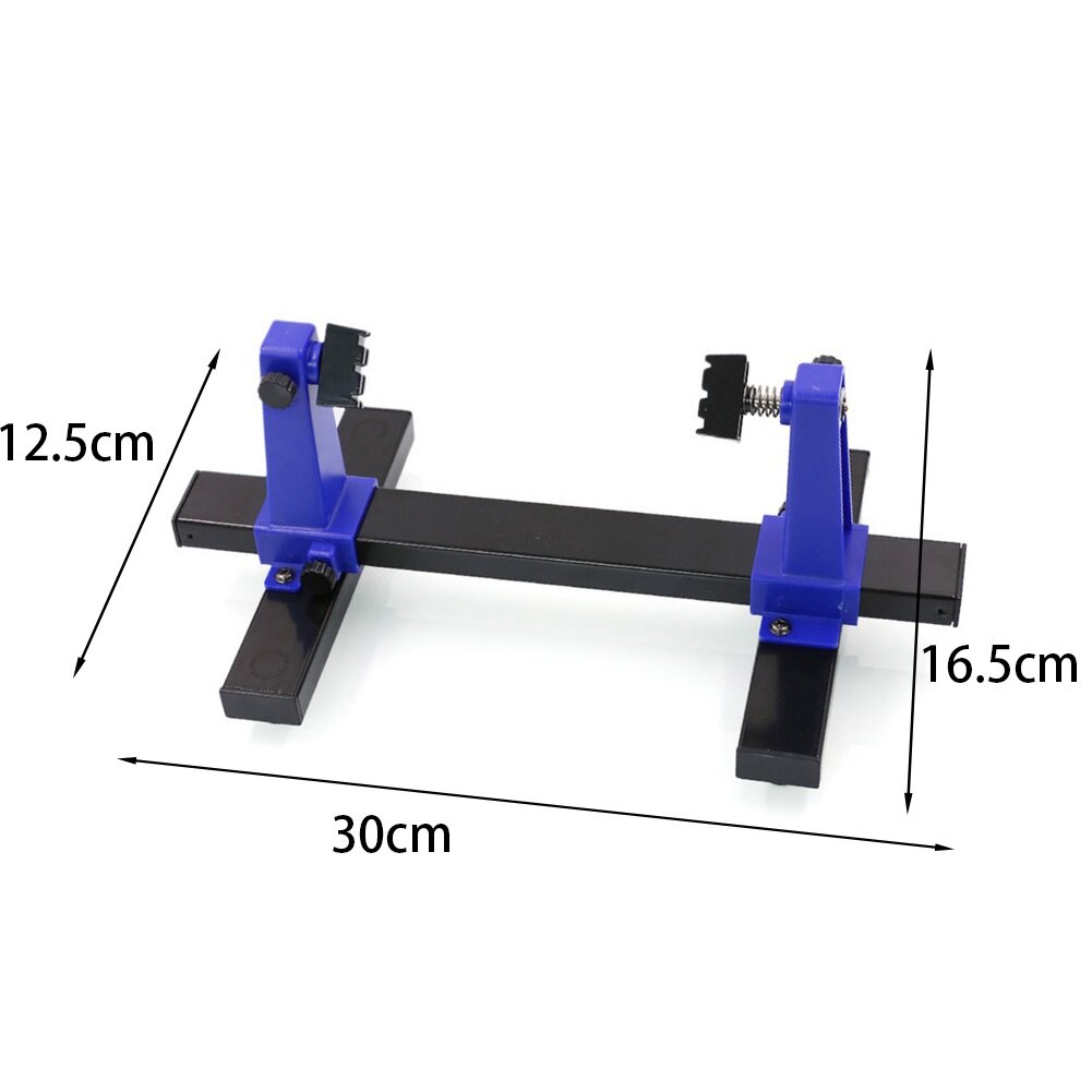 Platinenhalter – Lötständer „Dritte Hand“ Für SMD Reparaturen, Max. 74 Mm Spannbreite, Starker Fuß 120x80 Mm