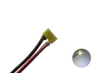SMD LED 0201 weiß mit Draht Kupferlackdraht Kabel micro mini LEDs 10 Stück S1144