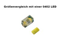 SMD LED 0201 weiß mit Draht Kupferlackdraht Kabel micro mini LEDs 10 Stück S1144