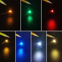 SMD LED 0402 0603 0805 1206 mit Kabel angelötet Ø 0,3mm Microkabel LEDs 10 Stück