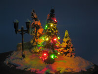 Weihnachtsbaum LED Lichterkette bunt beleuchtet 18 LEDs...