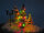 Weihnachtsbaum LED Lichterkette bunt beleuchtet 18 LEDs Tanne Schnee H0 TT S160