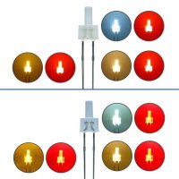 Duo LED 2mm Tower bicolor LEDs 2pin Lichtwechsel Lok...