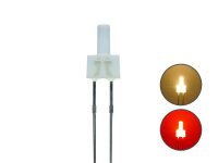 Duo LED 2mm Tower bicolor LEDs 2pin Lichtwechsel Lok Triebwagen Wendezug H0 TT N