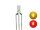 Duo LED 3mm Zylinder Bicolor LEDs 3pin DIGITAL Lichtwechsel Loks Züge H0 TT 0 1