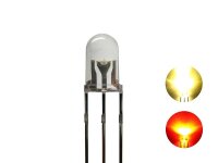 DUO LED 5mm bicolor warmweiß rot 3-pin Lichtwechsel...
