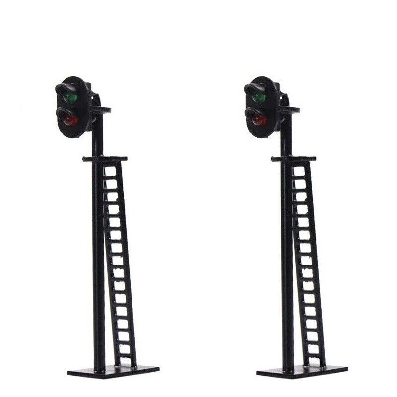 H0 Signale Lichtsignale LED grün / rot 6cm Blocksignale 2 Stück S313