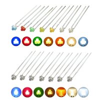 LED 1,8mm diffus klar mini Miniatur LEDs 7 Farben 10 20 50 100 Stück Set AUSWAHL