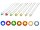 LED 1,8mm diffus klar mini Miniatur LEDs 7 Farben 10 20 50 100 Stück Set AUSWAHL