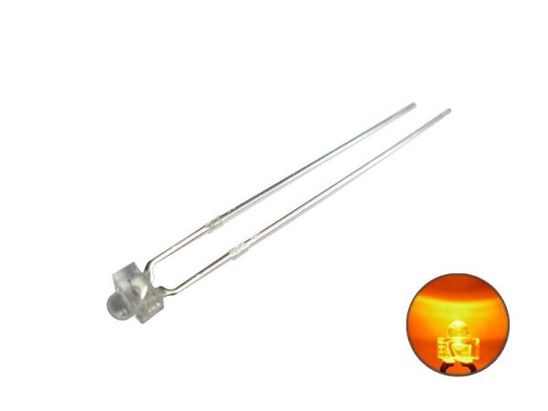LED 1,8mm diffus und klar mini Miniatur LEDs 7 Farben, Menge und Set zur AUSWAHL 10 Stück orange klar