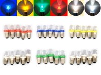 LED 10mm Sockel E10 9V 12V 14V 16V 19V LEDs mit Gewinde für Fassung E10 AUSWAHL