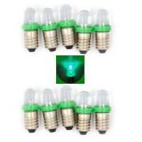 LED 10mm Sockel E10 9V 12V 14V 16V 19V LEDs mit Gewinde...