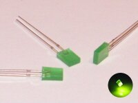 LED 2x5mm rechteckig flach diffus 2x5x7mm LEDs 10 20 50...