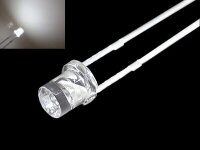 LED 3mm Zylinder klar Flachkopf LEDs zylindrisch flach...