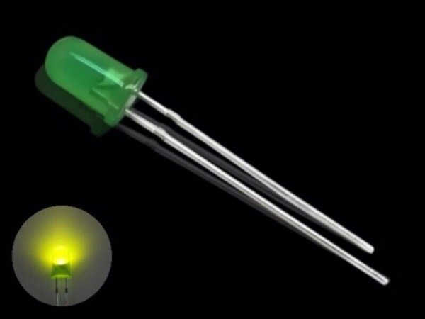 LED 5mm diffus LEDs 7 Farben 10, 20, 50 oder 100 Stück und Set zur Auswahl Grün 10 Stück