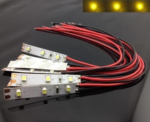 LED Hausbeleuchtung Beleuchtung gelb mit Kabel 8-16V für Häuser 20 Stück S329