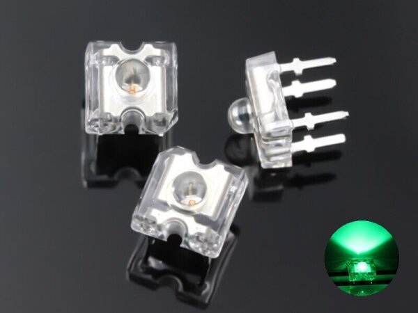LED Piranha 3mm 5mm SuperFlux LEDs 10 20 50 100 Stück und Set 7 Farben AUSWAHL 20 Stück grün 3mm