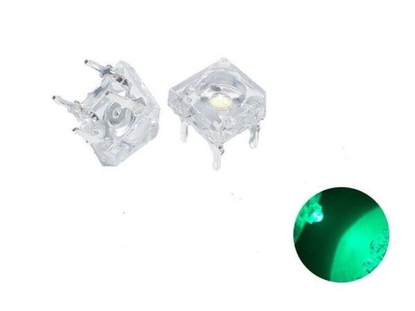 LED Piranha 3mm 5mm SuperFlux LEDs 10 20 50 100 Stück und Set 7 Farben AUSWAHL 20 Stück grün 5mm