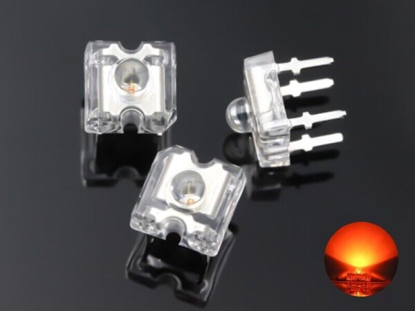 LED Piranha 3mm 5mm SuperFlux LEDs 10 20 50 100 Stück und Set 7 Farben AUSWAHL 20 Stück orange 3mm