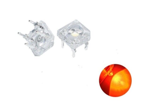 LED Piranha 3mm 5mm SuperFlux LEDs 10 20 50 100 Stück und Set 7 Farben AUSWAHL 20 Stück orange 5mm