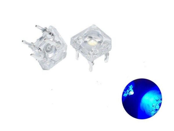 LED Piranha 3mm 5mm SuperFlux LEDs 10 20 50 100 Stück und Set 7 Farben AUSWAHL 50 Stück blau 5mm