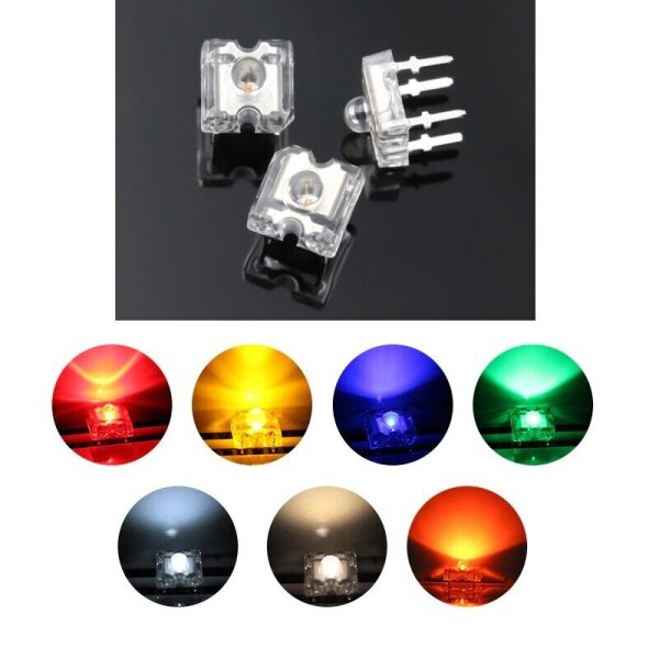 LED Piranha 3mm 5mm SuperFlux LEDs 10 20 50 100 Stück und Set 7 Farben AUSWAHL Set 70 Stück alle Farben alle Farben 3mm