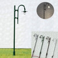 LED Straßenlampen Bogenleuchten 7,5cm Bogenlampen für H0 10 Stück Laternen