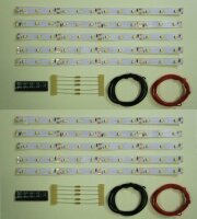 LED Waggonbeleuchtung Innenbeleuchtung gelb 200mm H0 TT N...