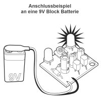 LED Wechselblinker Blinker 6-12V DC z.B. Bahnübergang Fahrzeuge B092 Kemo A2075