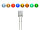 LED Zylinder 5mm klar zylindrisch Flat Top LEDs 10 20 50 Stück und Set Auswahl Sortiment 80 Stück Set alle Farben